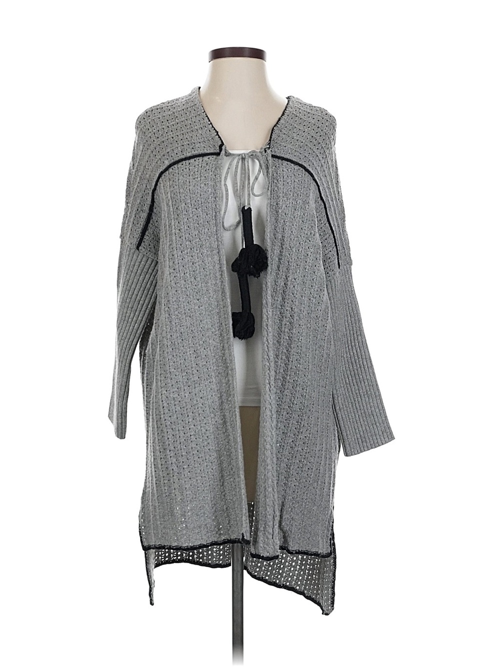 UGG Oversized Open-Front Longline Cardigan – Grey | One Size